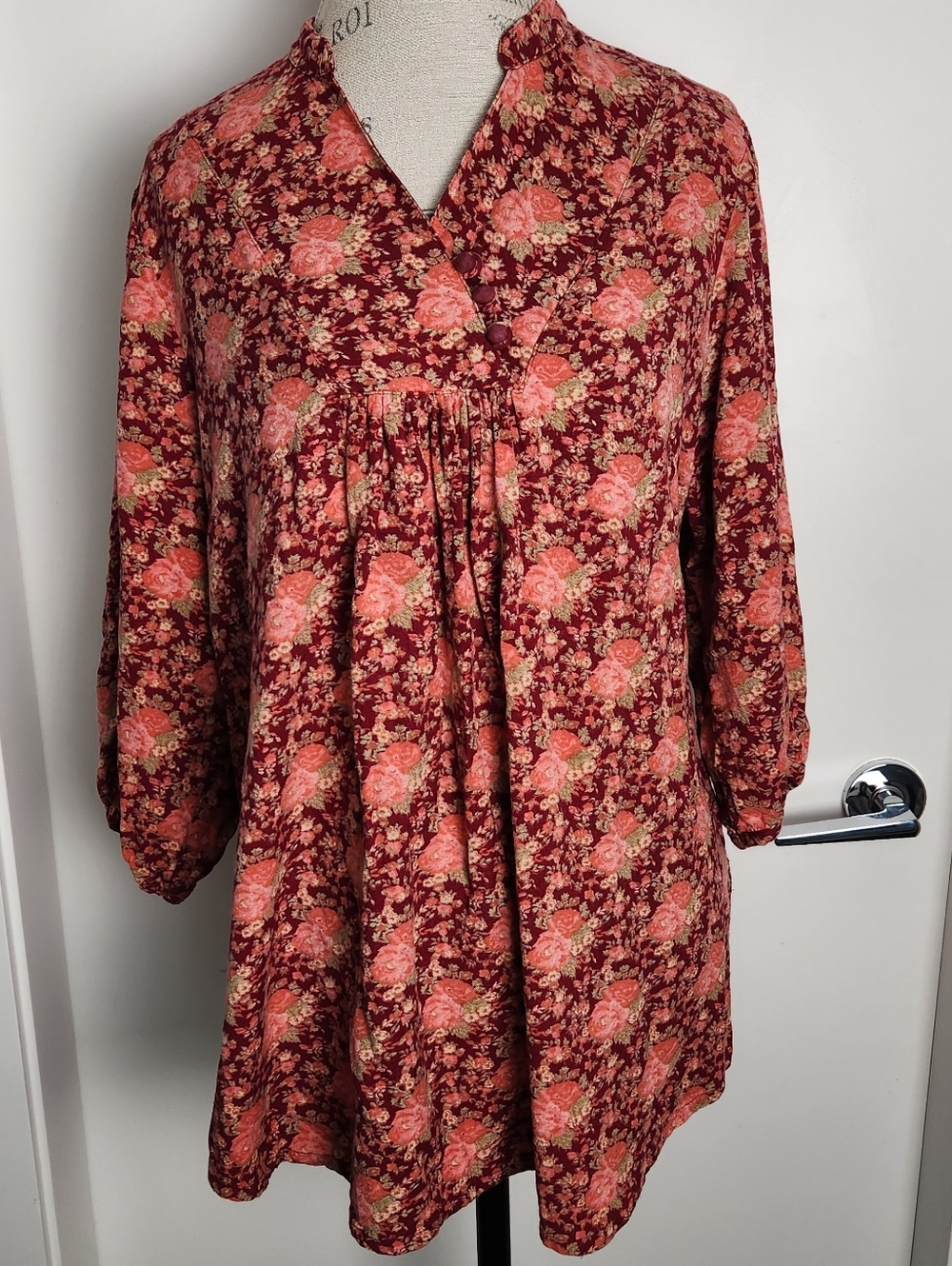 April Cornell Floral Tunic Top